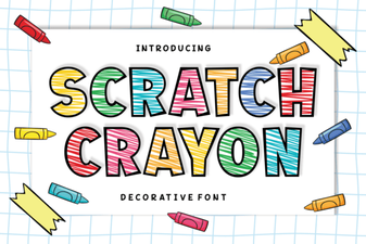 Scratch Crayon Font for Creative Projects