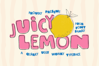 Juicy Lemon Font Design and Creative Uses