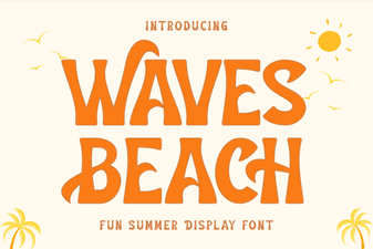 Waves Beach Font Design Trends and Creative Uses